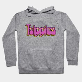 Hippies 70s Retro Logo Tee Hoodie